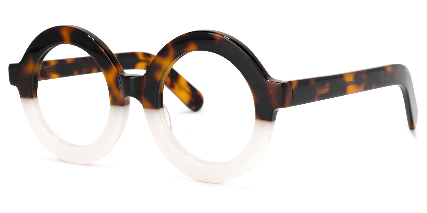 ZEELOOL Calhoun Round Two-Tone Glasses