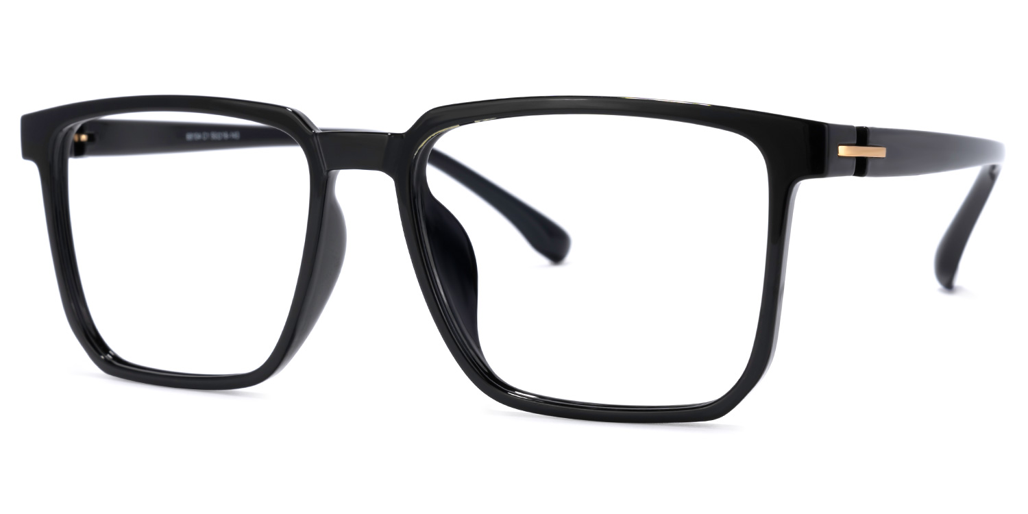 ZEELOOL Zavala Rectangle Black Glasses