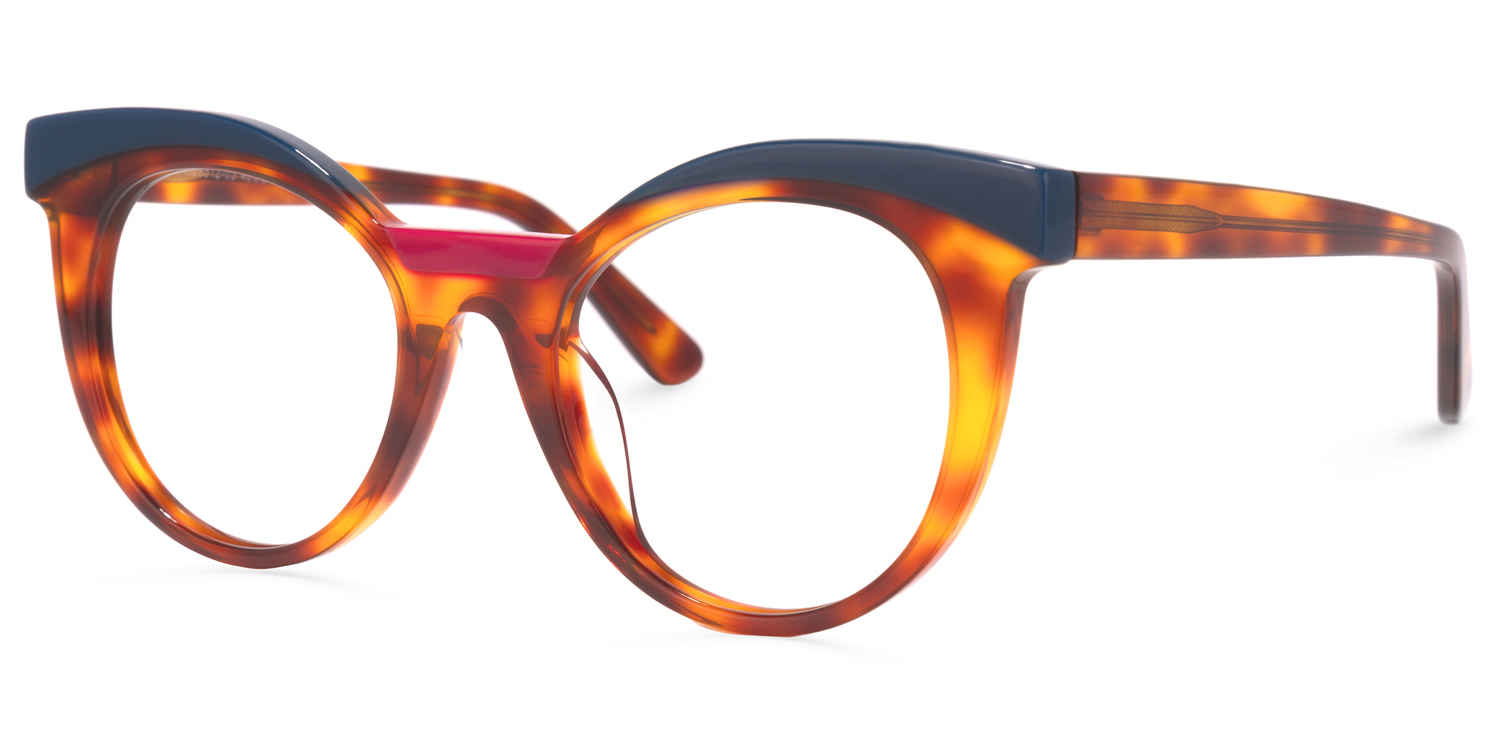 ZEELOOL Lismary Cateye Brown Glasses