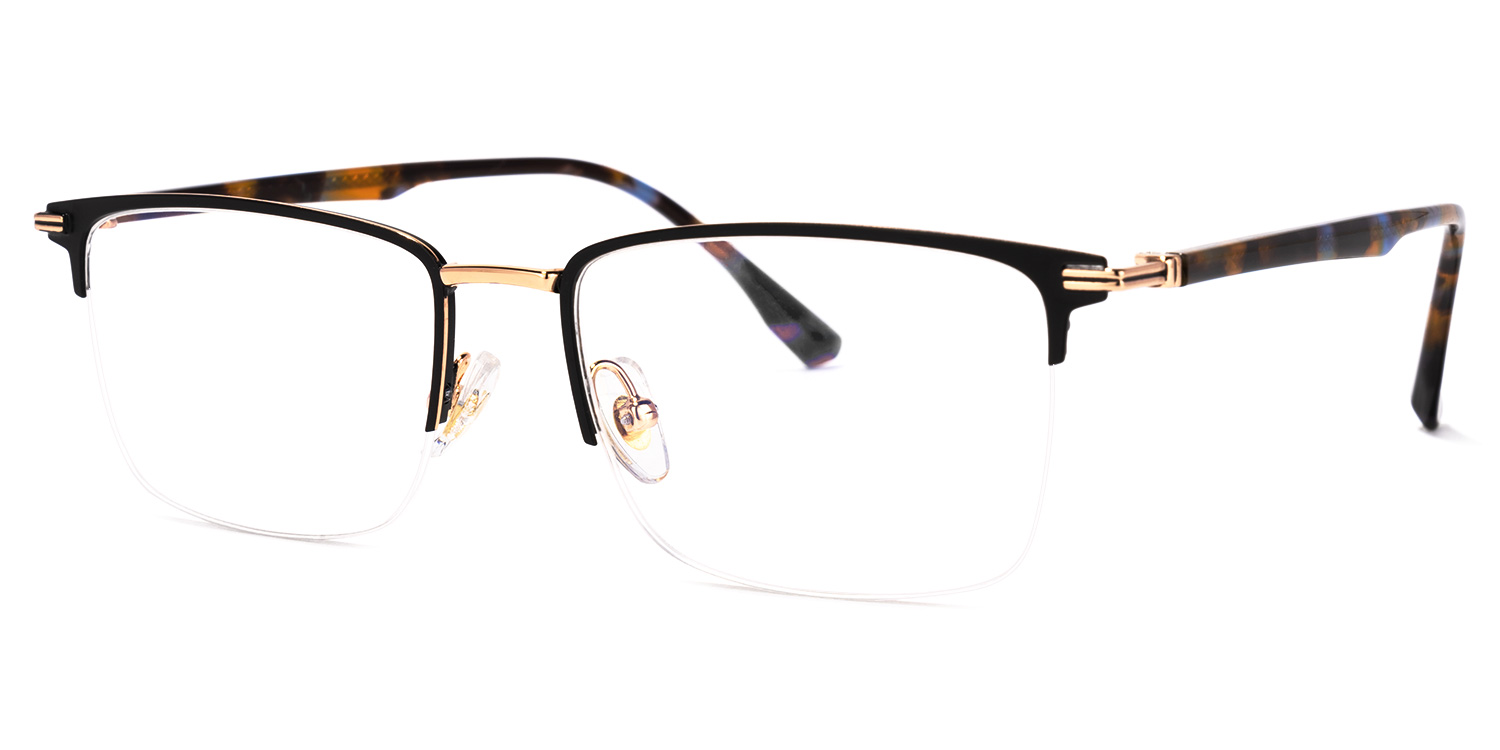 ZEELOOL Simms Square Black Glasses