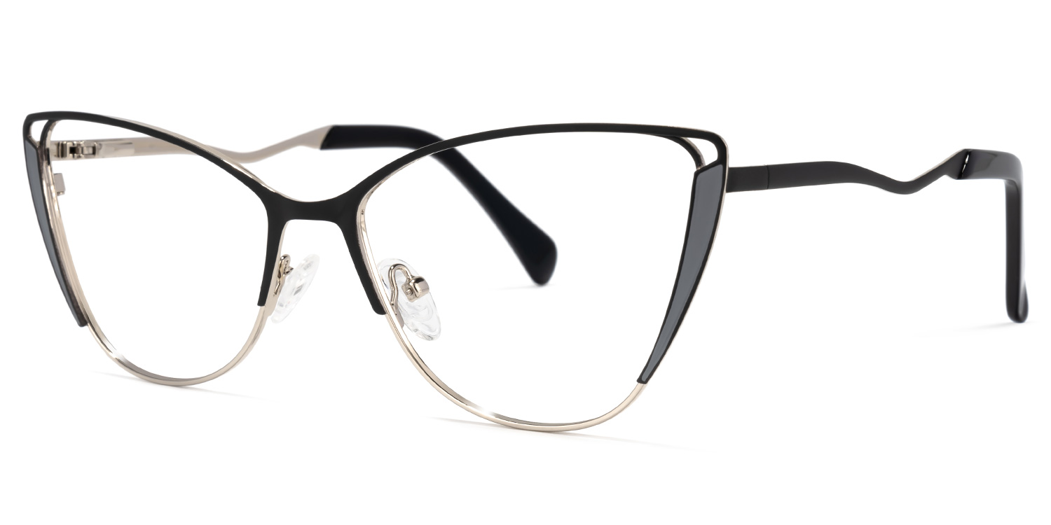 ZEELOOL Dodin Cateye Black Glasses