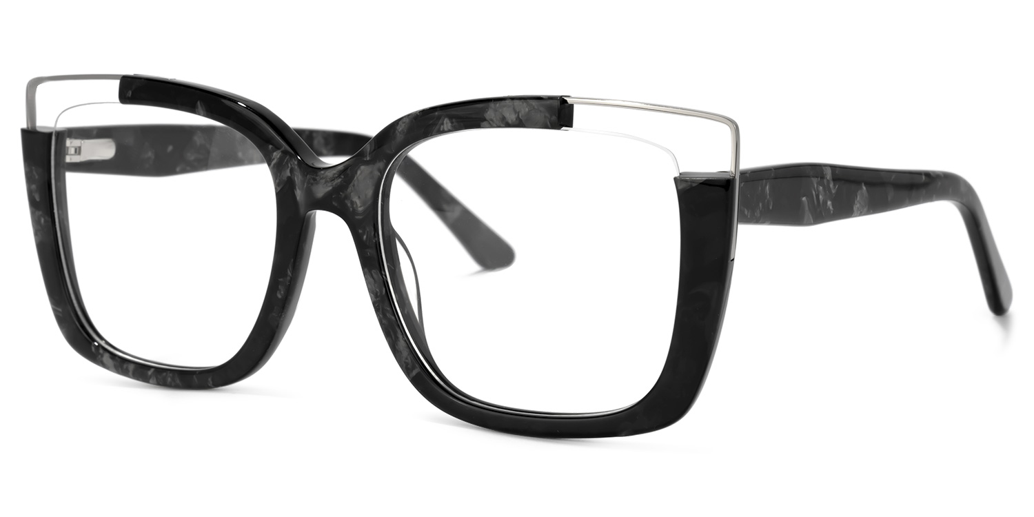 Dortch Square Black-Marble Glasses