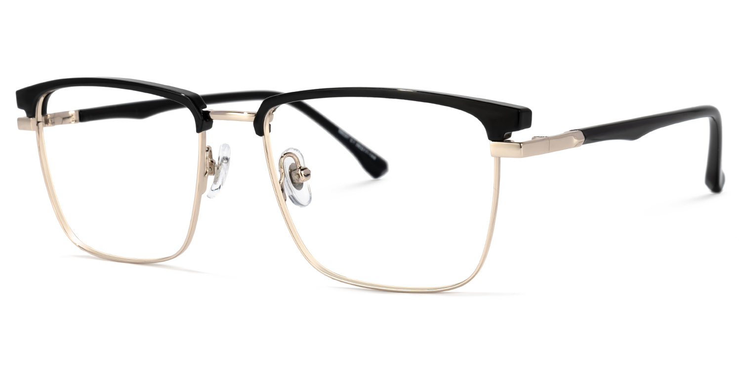 ZEELOOL Kierriah Browline Black Glasses