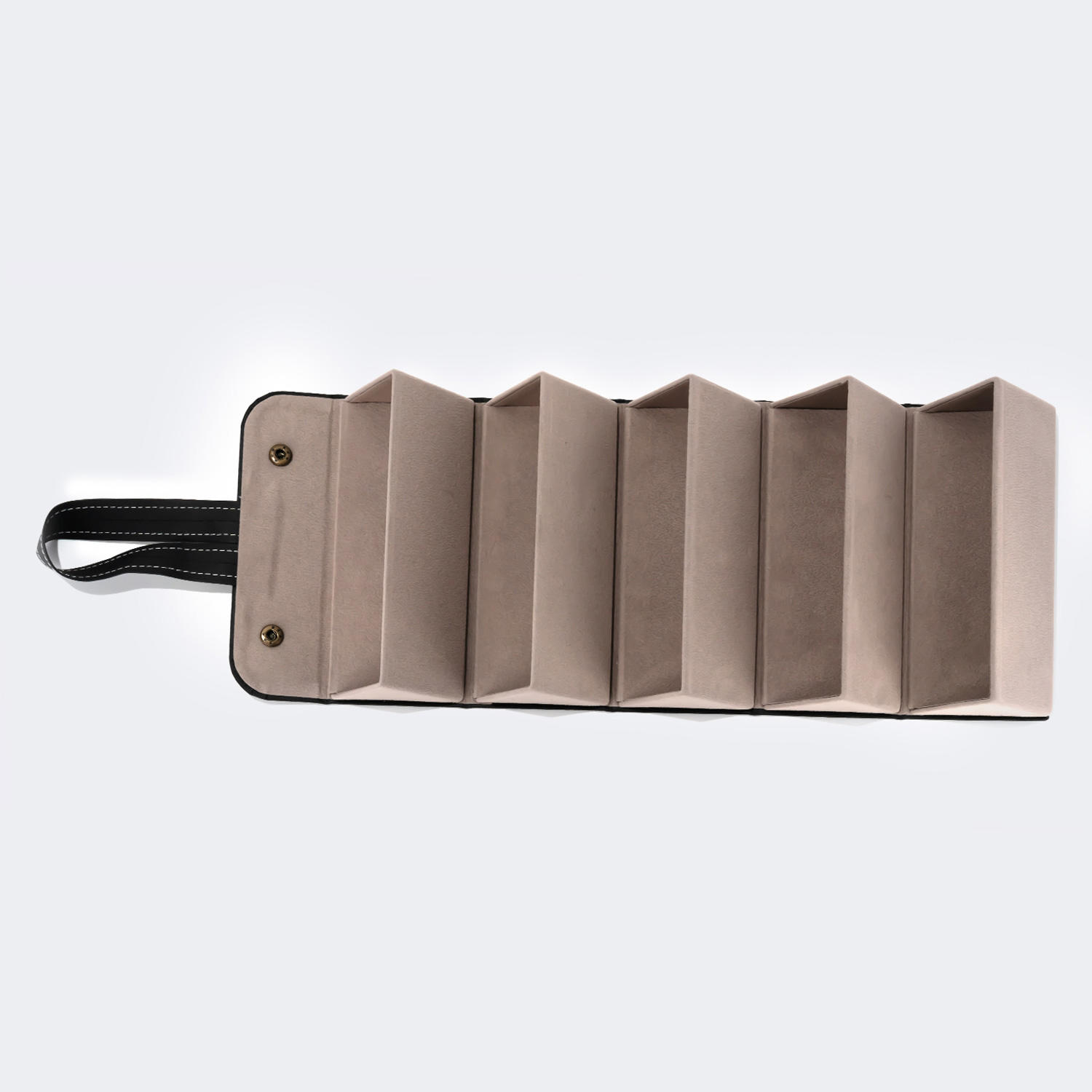 High-end Leather Hanging Black Eyeglasses Storage