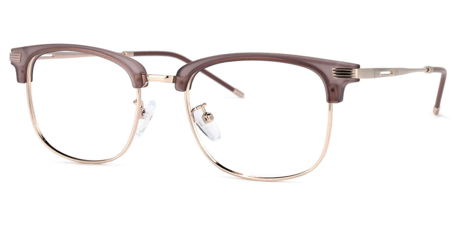 ZEELOOL Mannella Browline Tawny Glasses