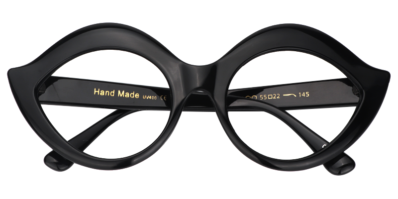Lida Kiss Mouth Black Glasses1