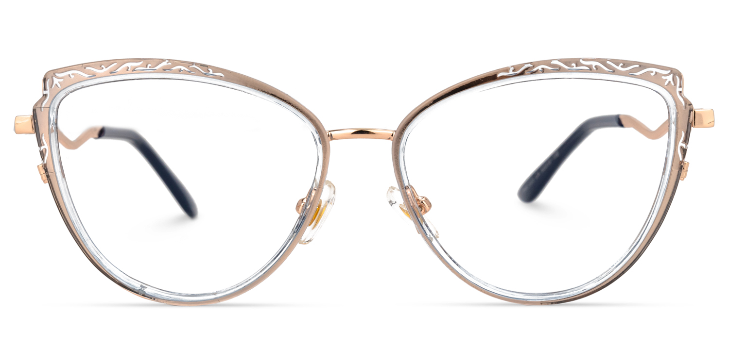 Arceiba Cateye Light-Gold Glasses