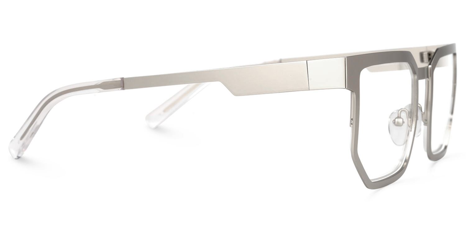 Barber Geometric Silver Glasses2