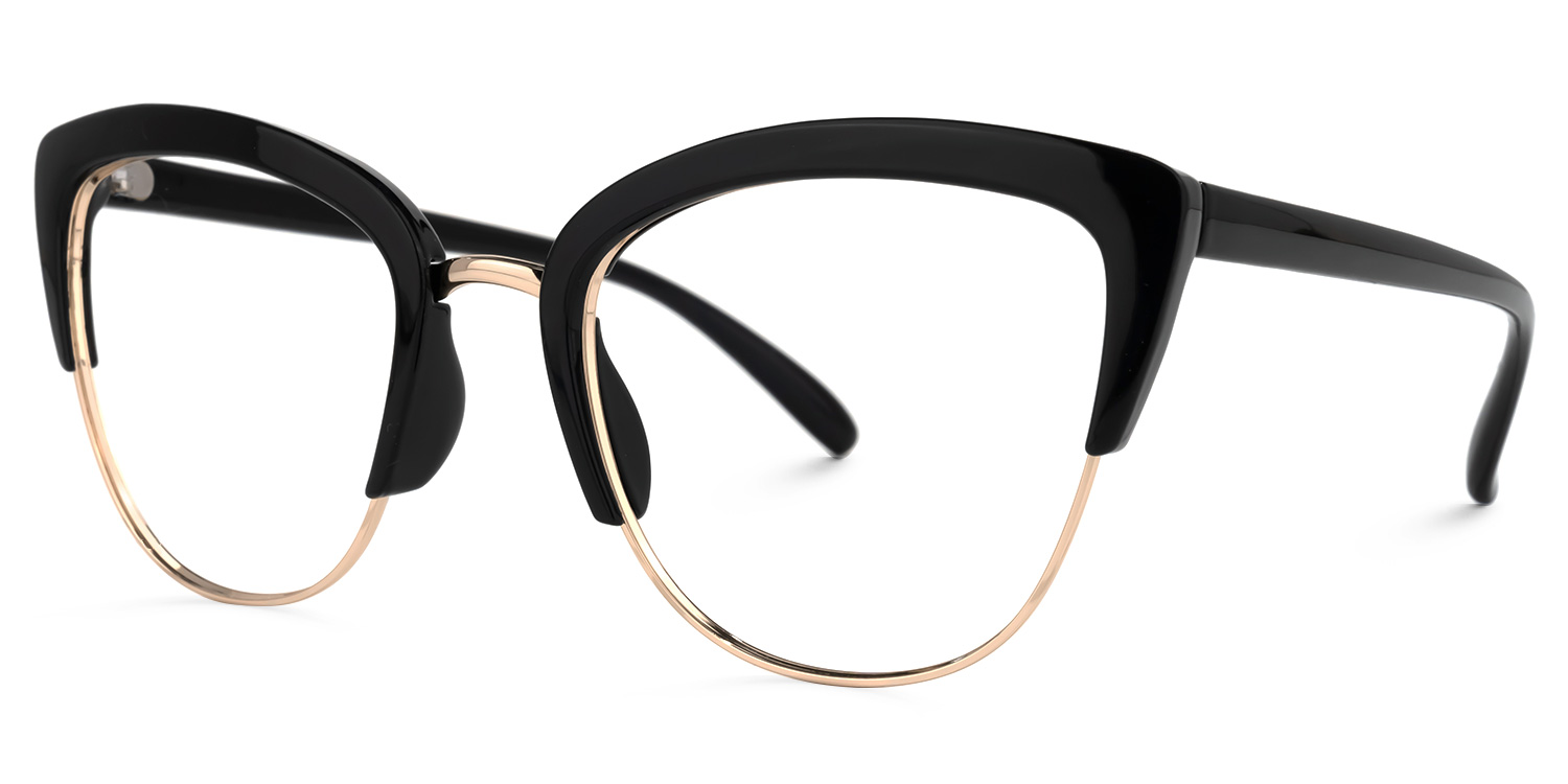 ZEELOOL Randisha Cateye Black Glasses