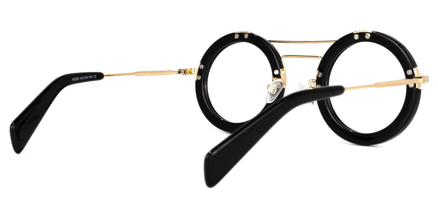Martis Round Black Glasses3