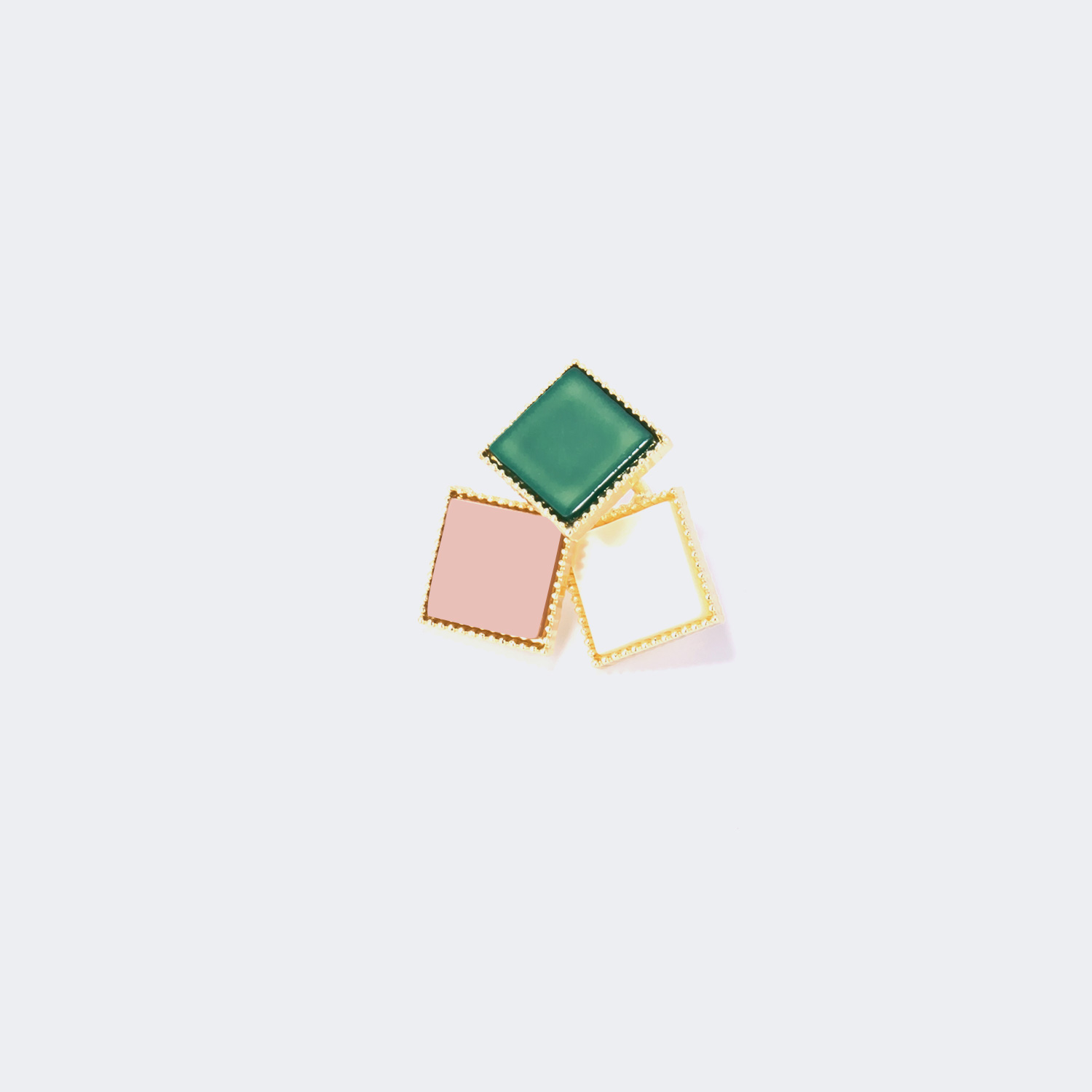 Stylish Square Colorful Earrings2