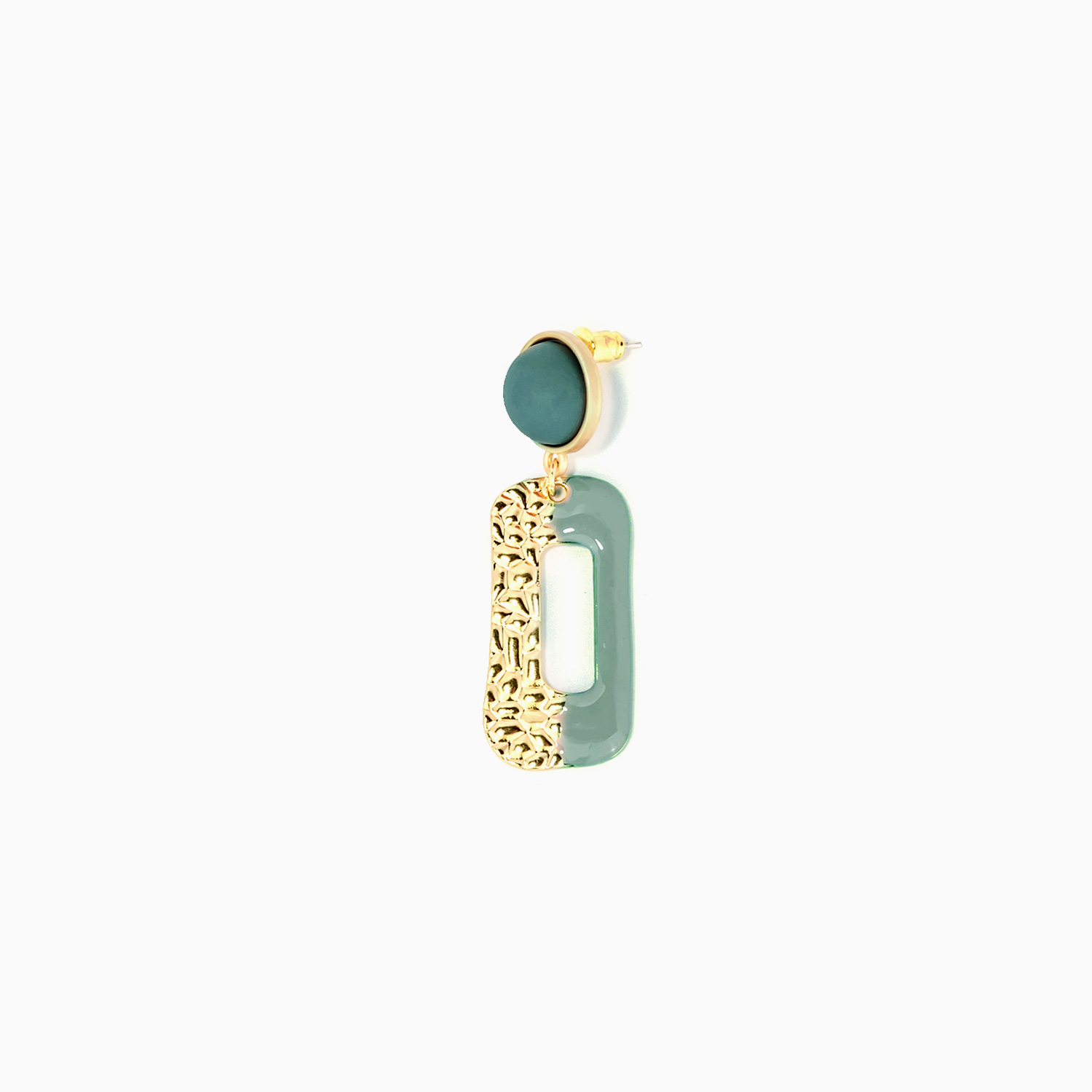 Stylish Arch Green Earrings2