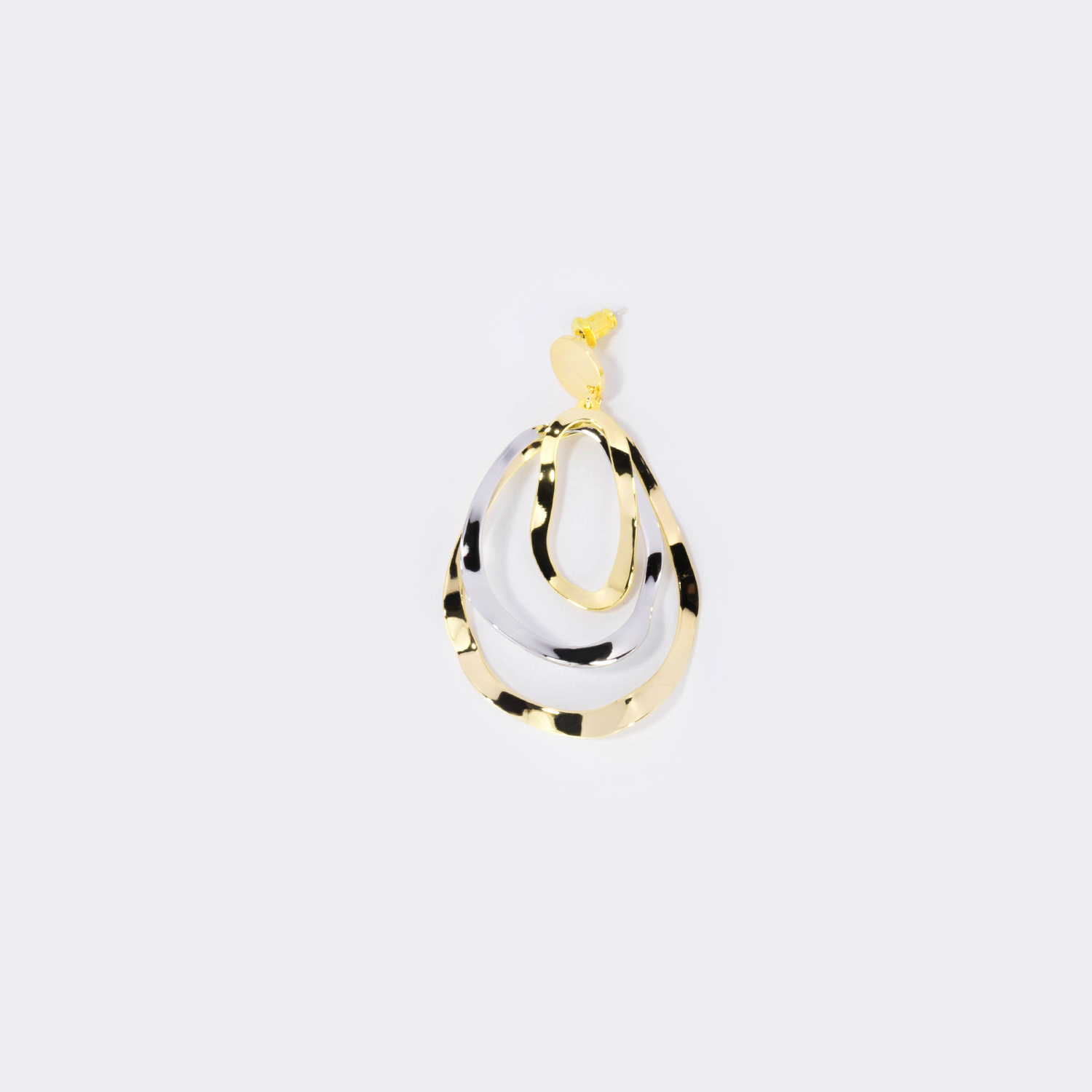 Stylish Pear-Shaped Metal Earrings2