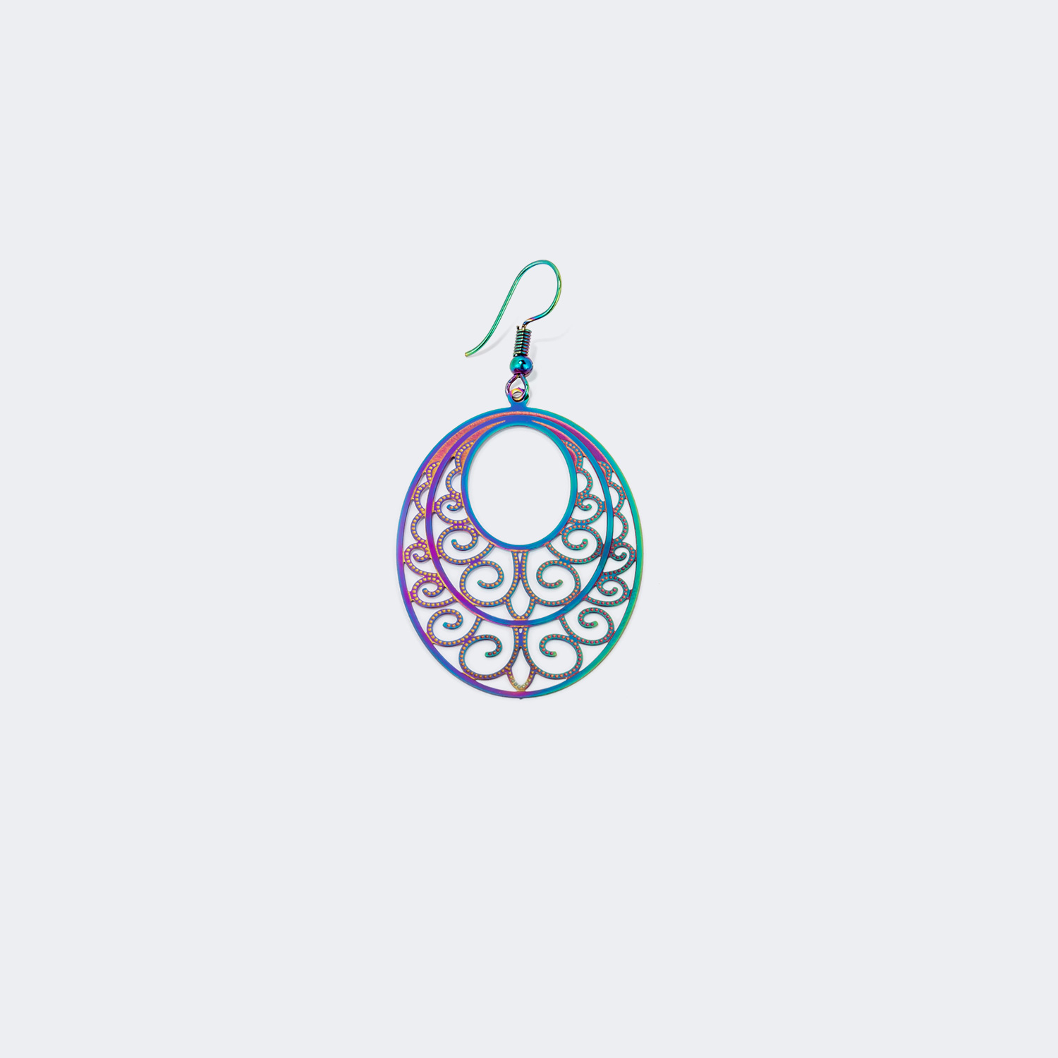 Stylish Oval Purple Glasses2