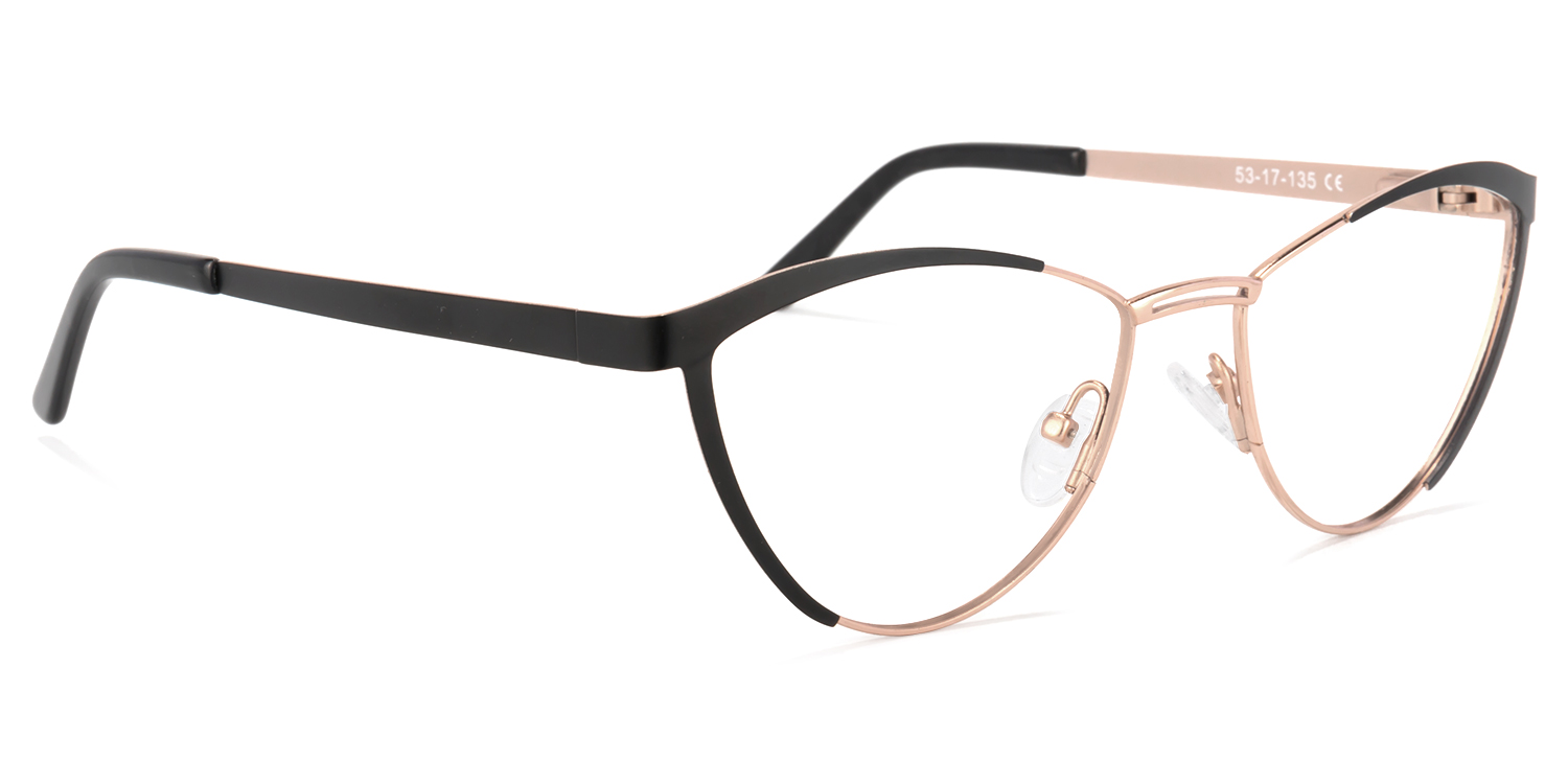 Sydney Cat Eye Black Glasses4
