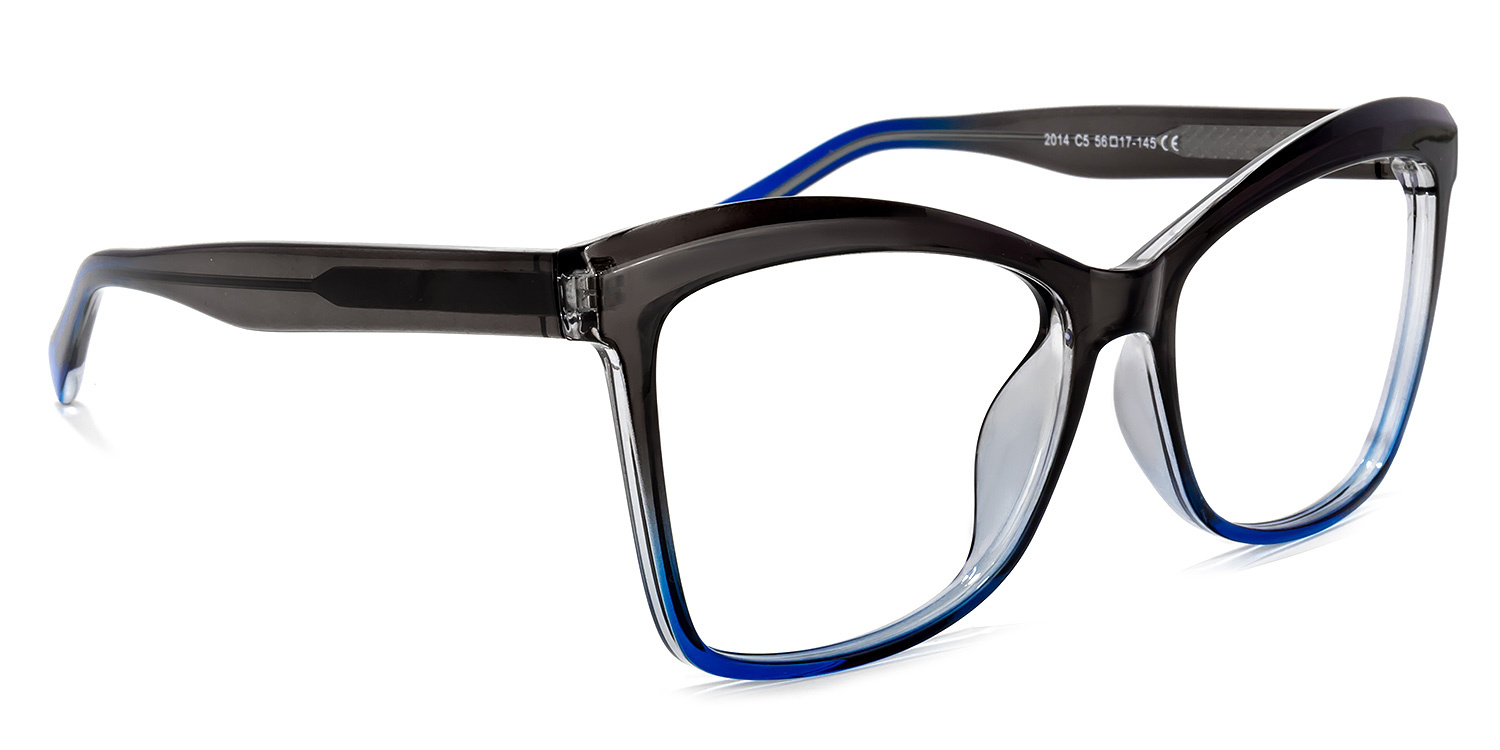 Peter Cateye Dark-Gray Glasses2