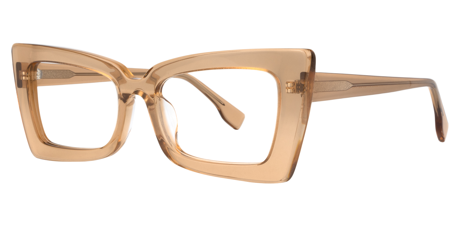 Rectangle Brown Glasses | Zeelool Eyeglasses2