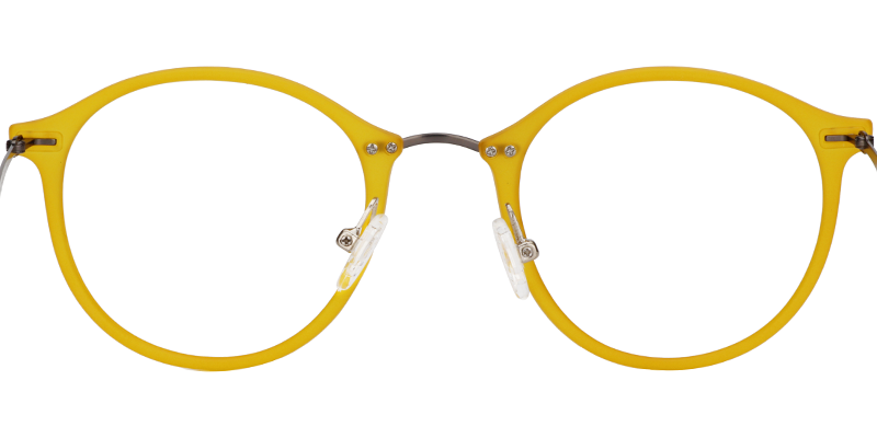 Ivy Round Yellow Glasses3