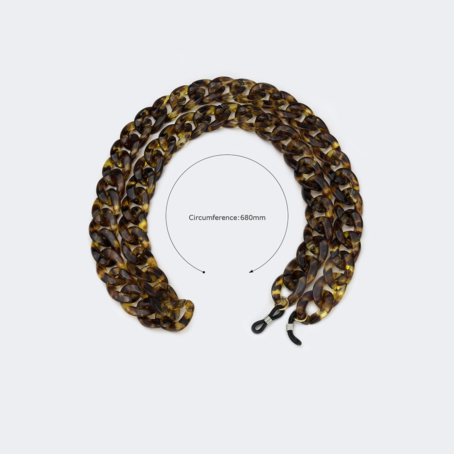 Retro Round Tortoise Chain3