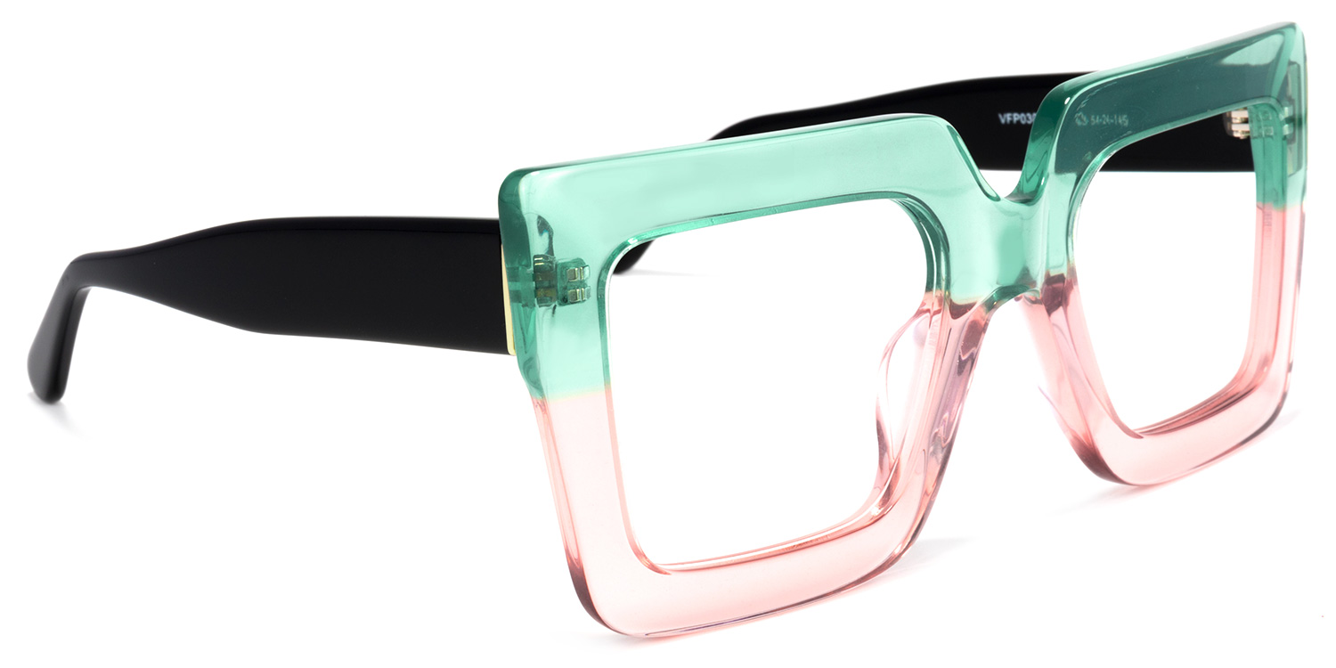 Brandon Square Green-Pink Glasses2