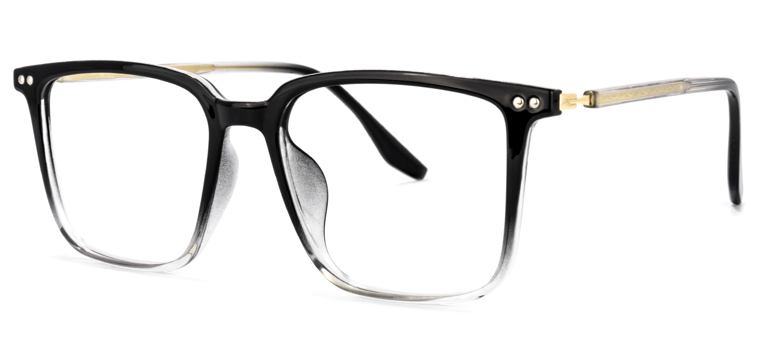 ZEELOOL Tobias Square Black Glasses