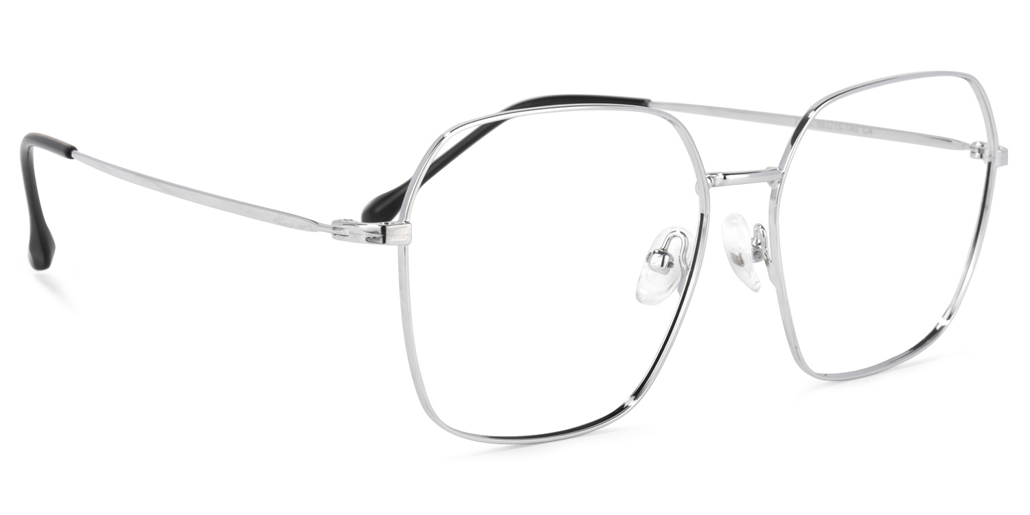 Zander Square Silver Glasses2