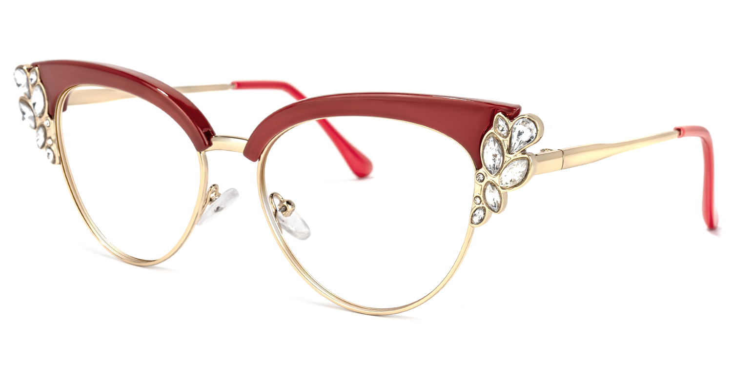 Cat Eye Red Glasses2