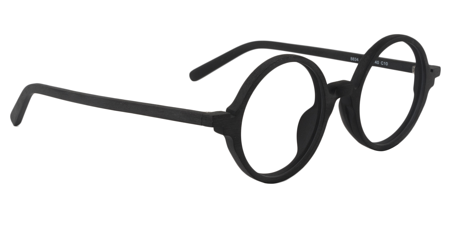 Aloysius Round Black Glasses2