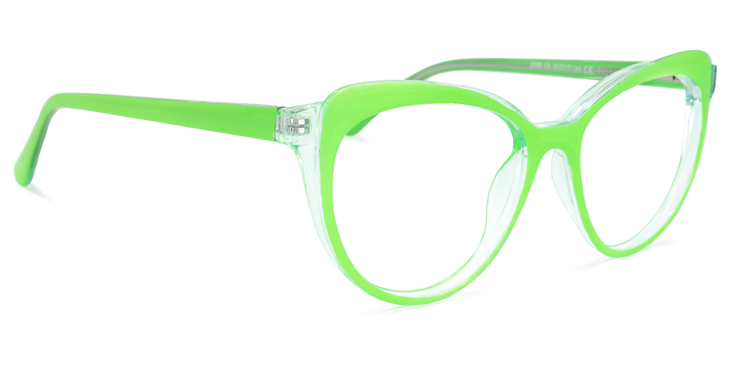 Torrence Cateye Green Glasses2