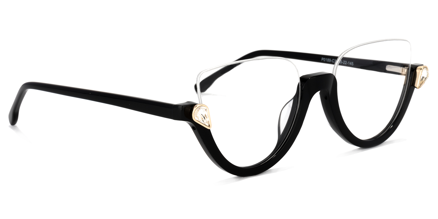 Cat Eye Black Glasses2