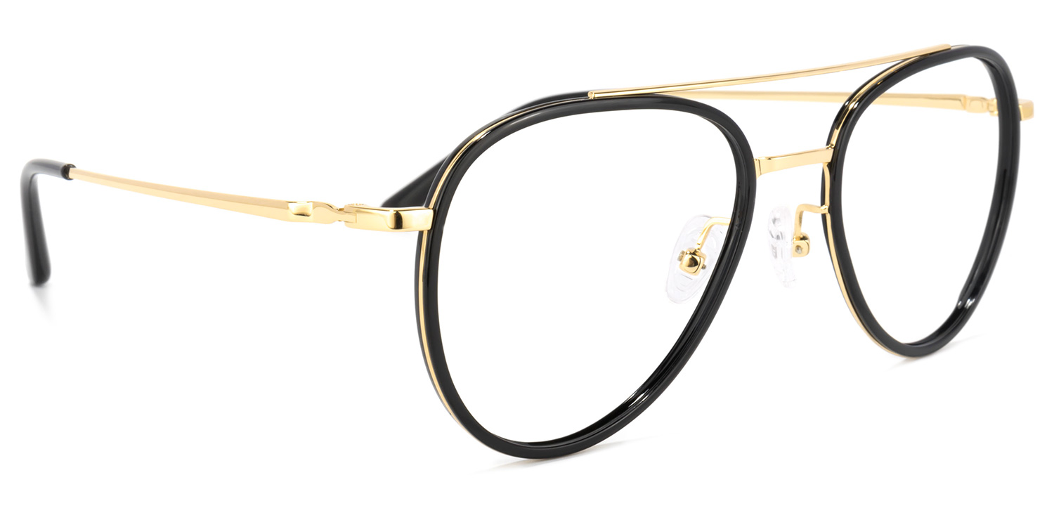Serrano Avaitor Black Glasses2
