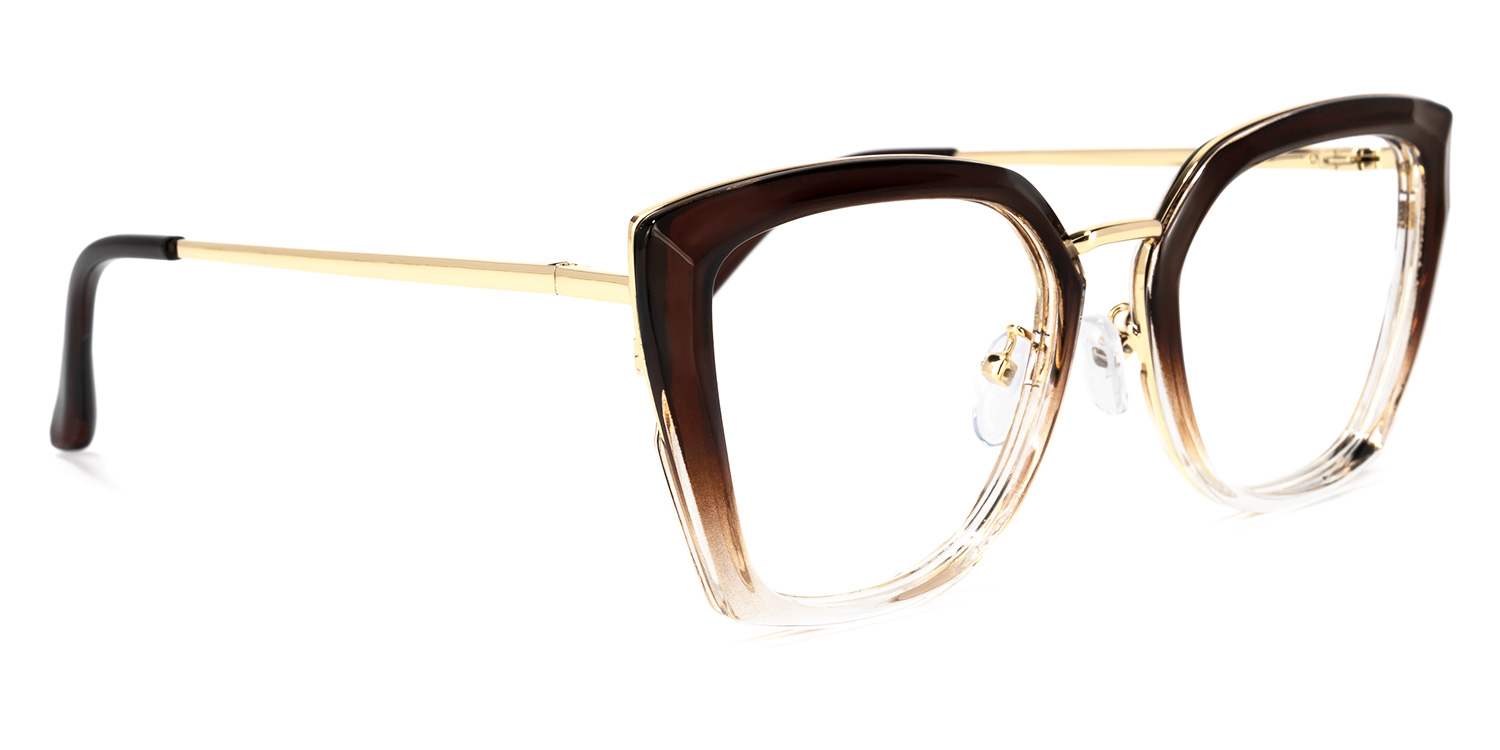 Matos Sqaure Brown Glasses2