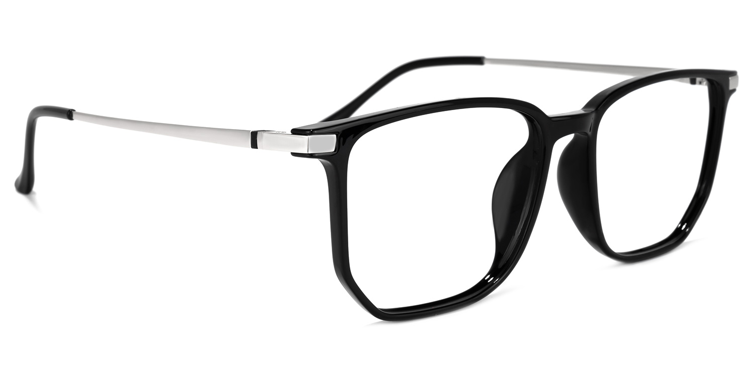 Fezell Sqaure Black Glasses2