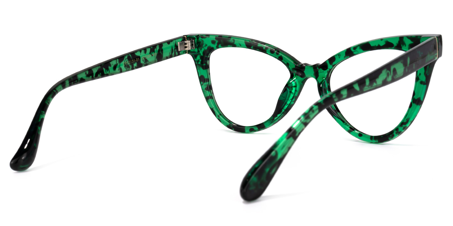 Colla Cateye Green-Floral Glasses5