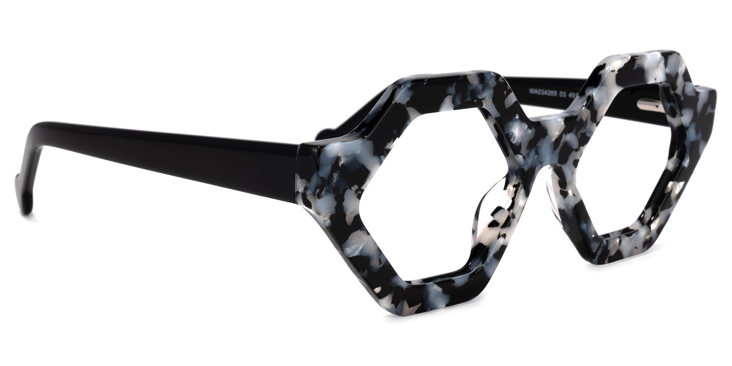 Barreto Geometric Marble Glasses2