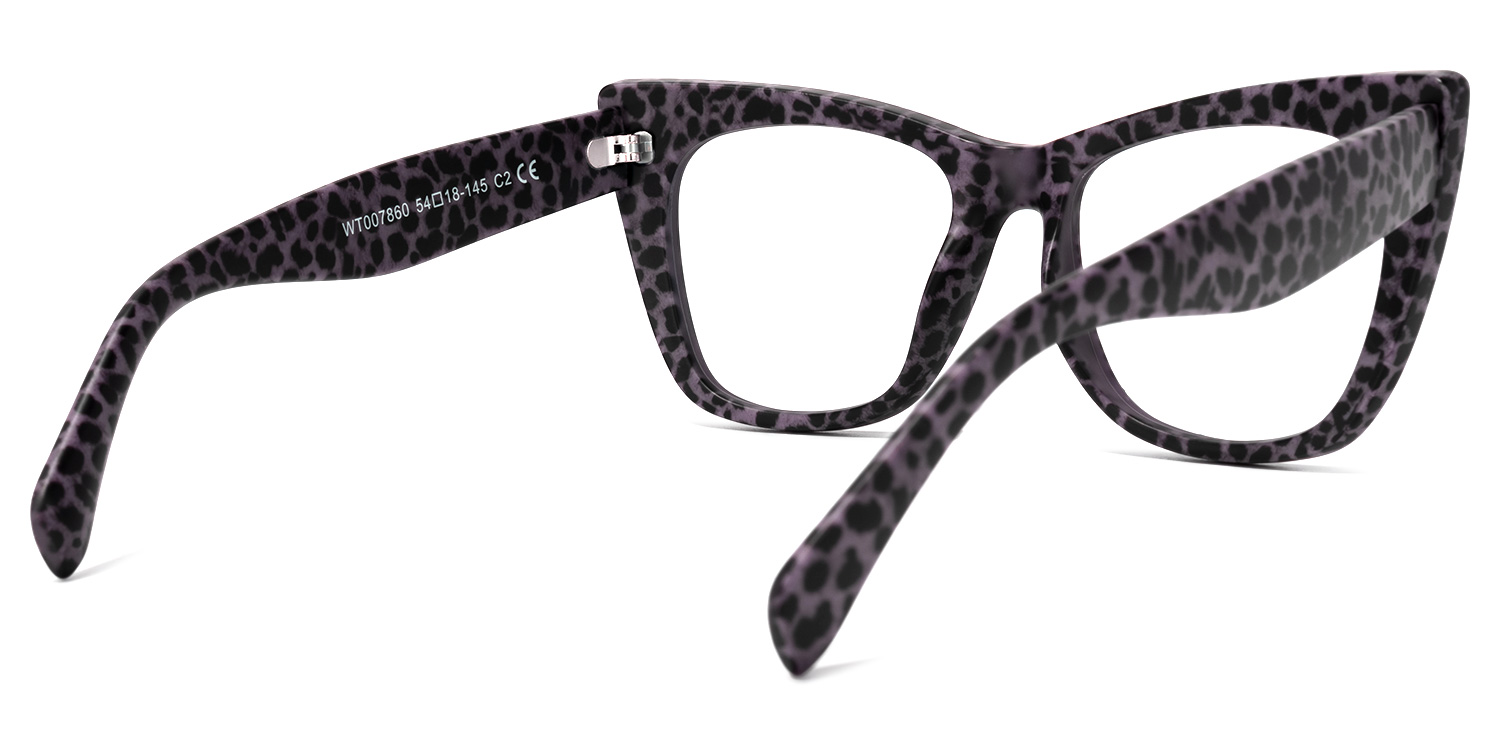 Fuller Cateye Purple-Leopard Glasses4
