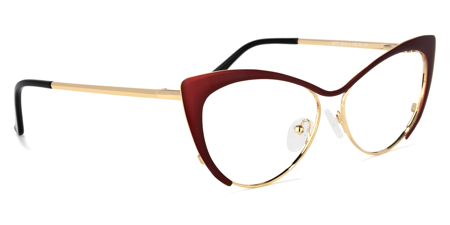 Ellen Cateye Red Glasses2