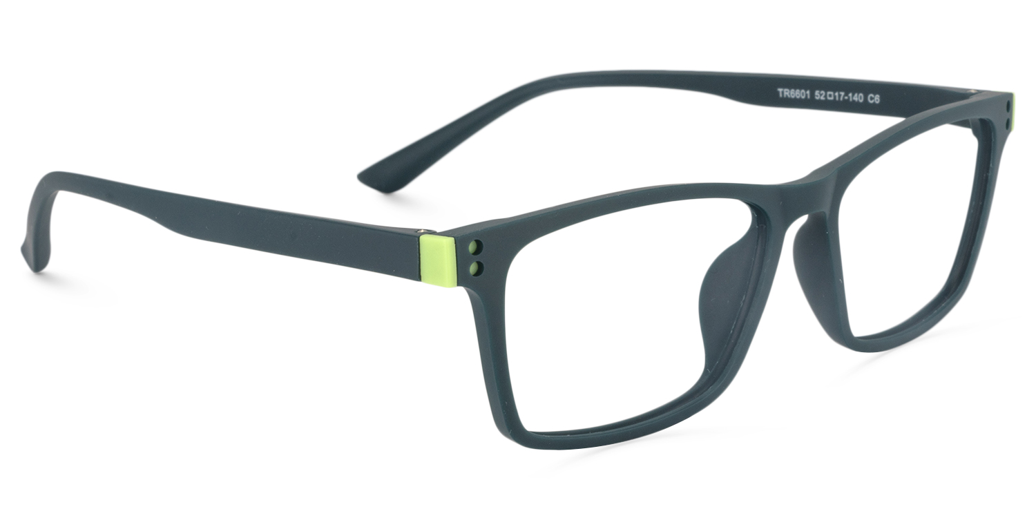 Cheche Rectangle Dark Green Glasses3