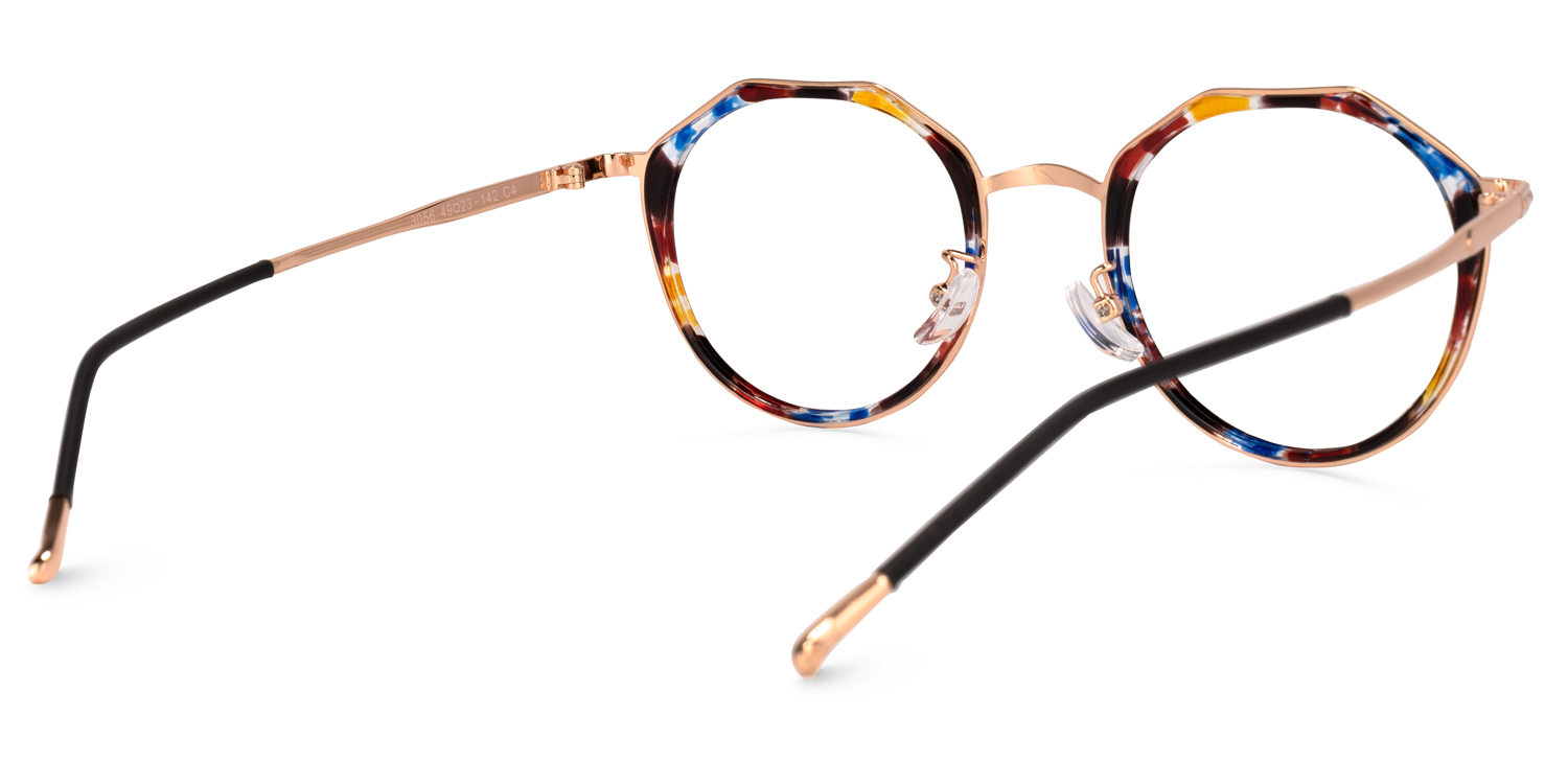 Gentry Geometric Floral Glasses3