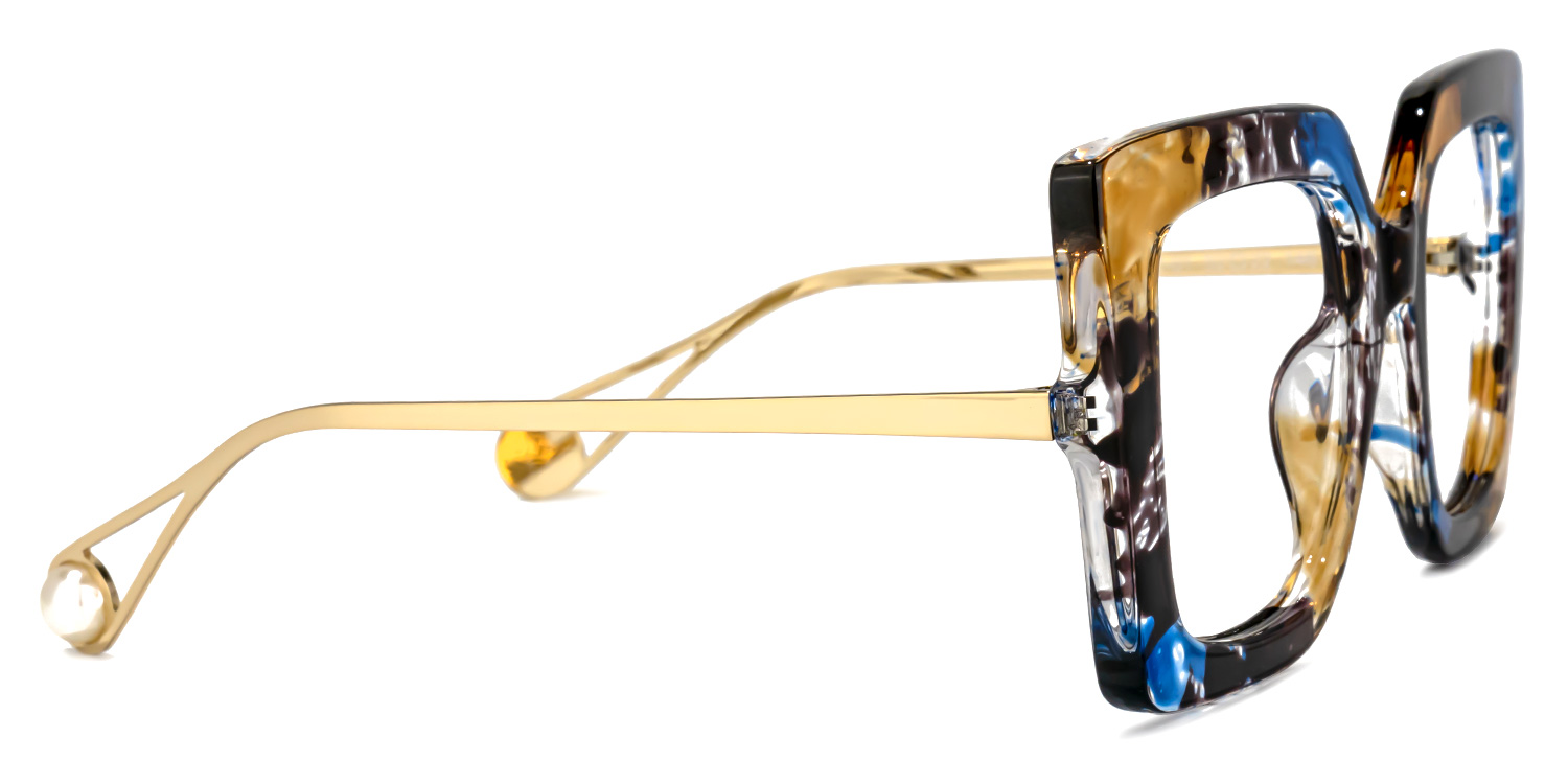 Qatar Square Blue/Black Glasses2