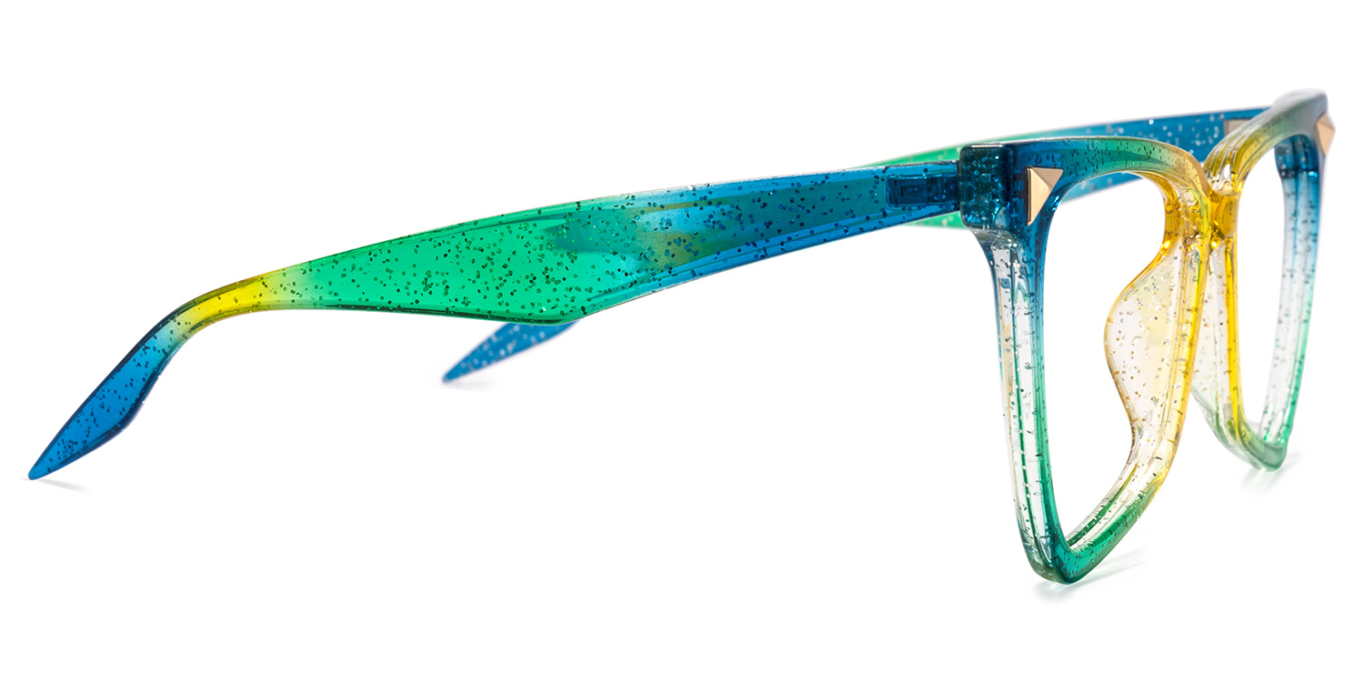 Geometrical Rainbow Eyeglasses | Zeelool Glasses2