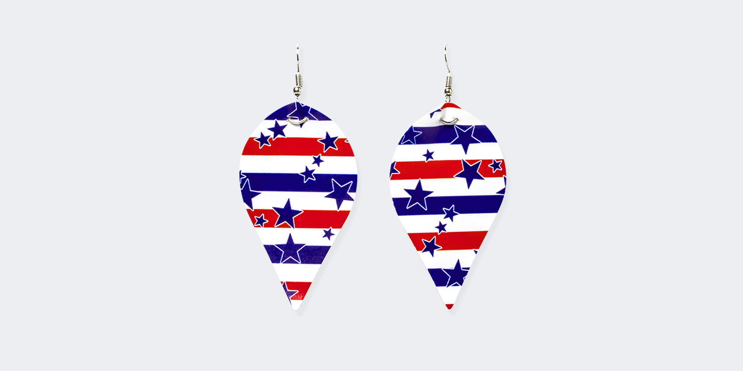 Stylish Water Drop Leather Earrings1