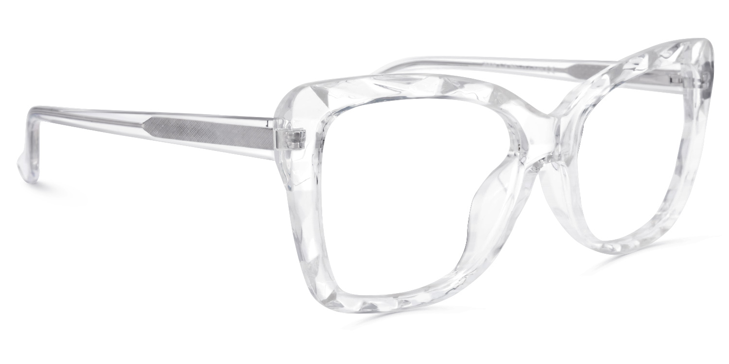 Edna Cateye Clear Glasses1