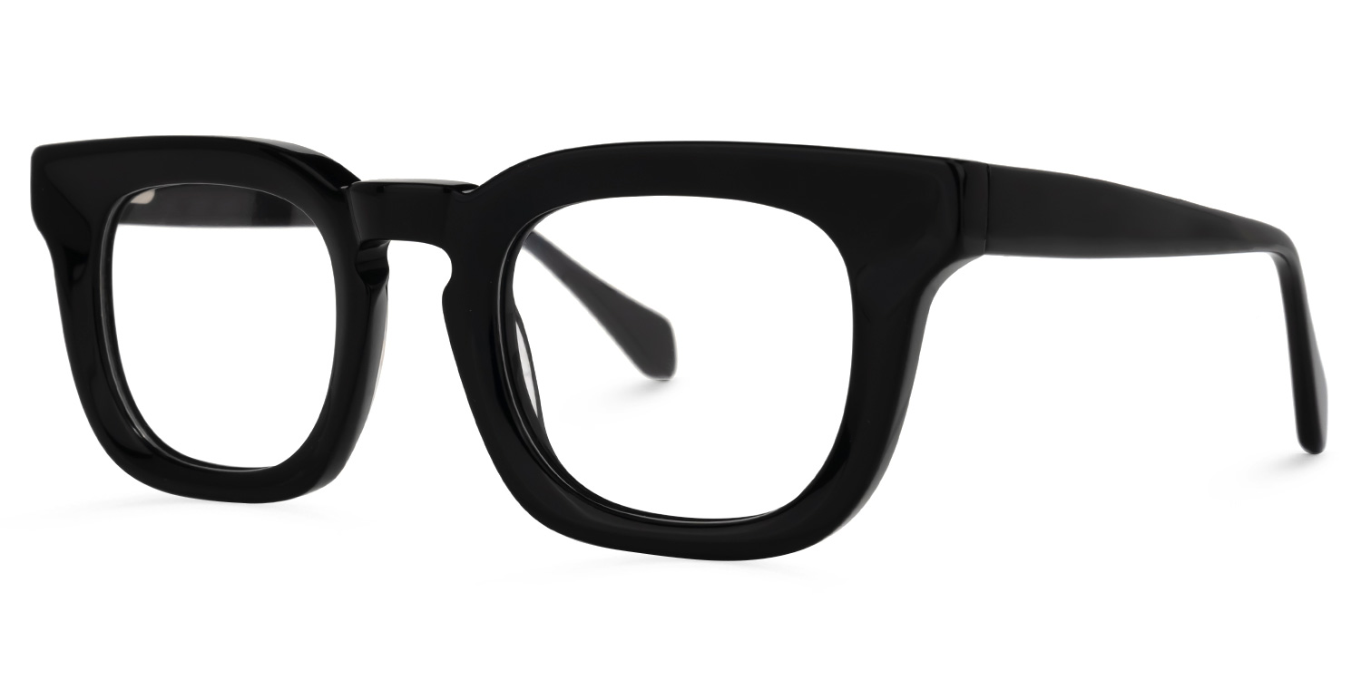 Tenika Square Black Glasses