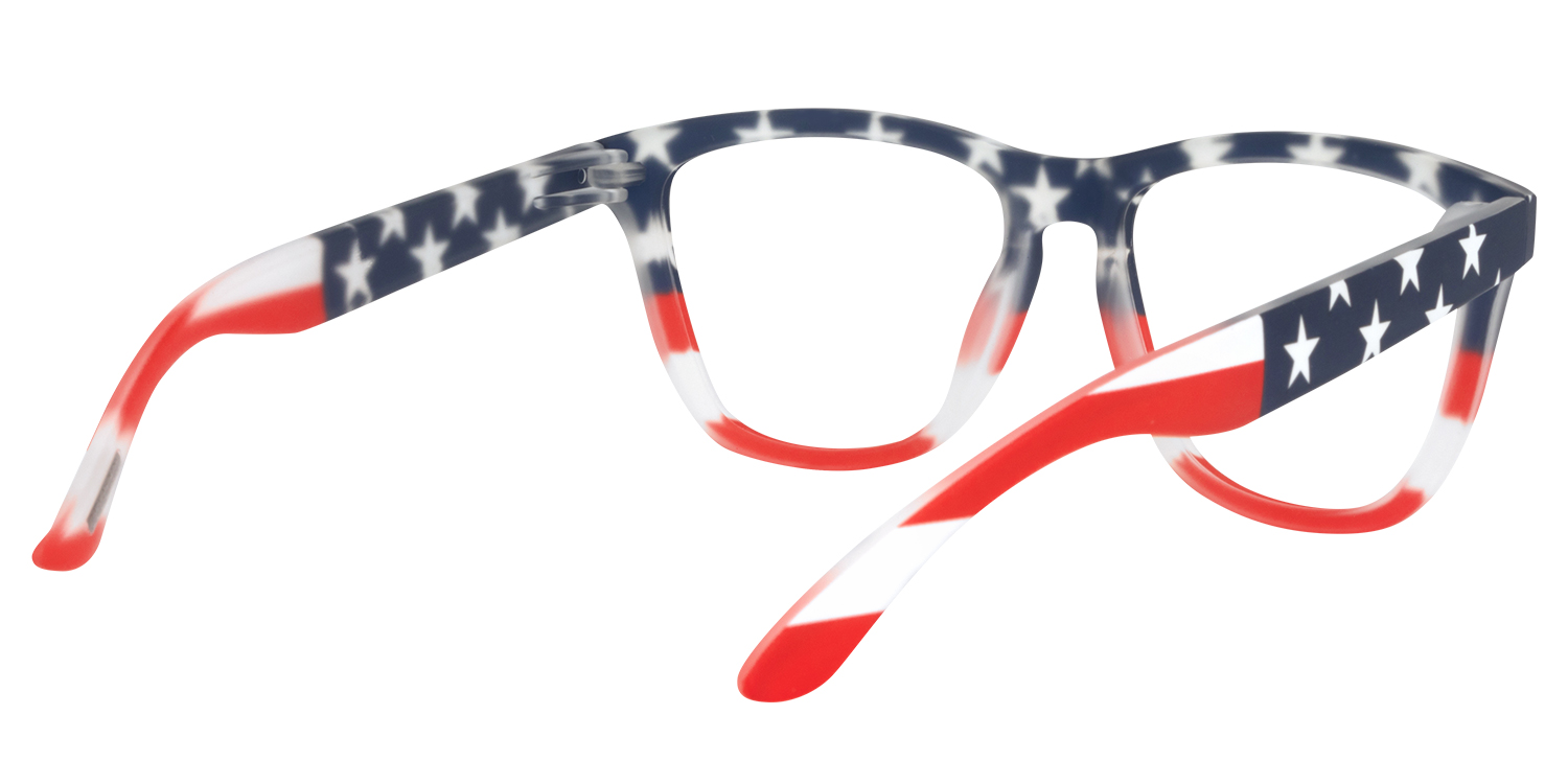 Theo Square USA Flag Glasses4