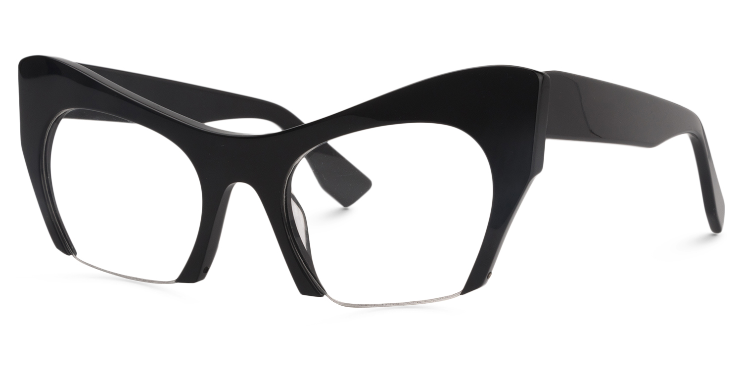 Cat Eye Black Glasses | Zeelool Glasses2