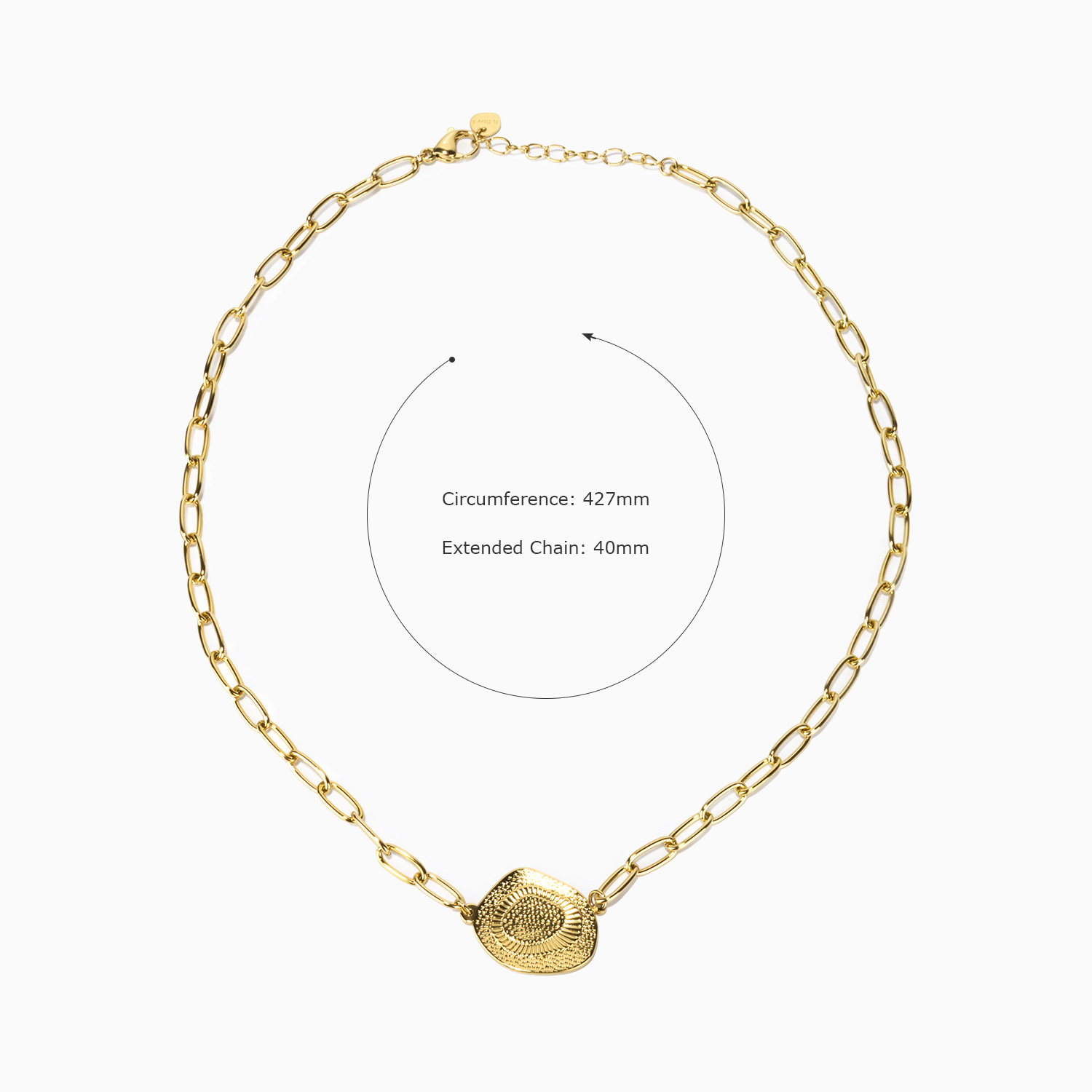 Vintage Pendant Type Gold Necklace2