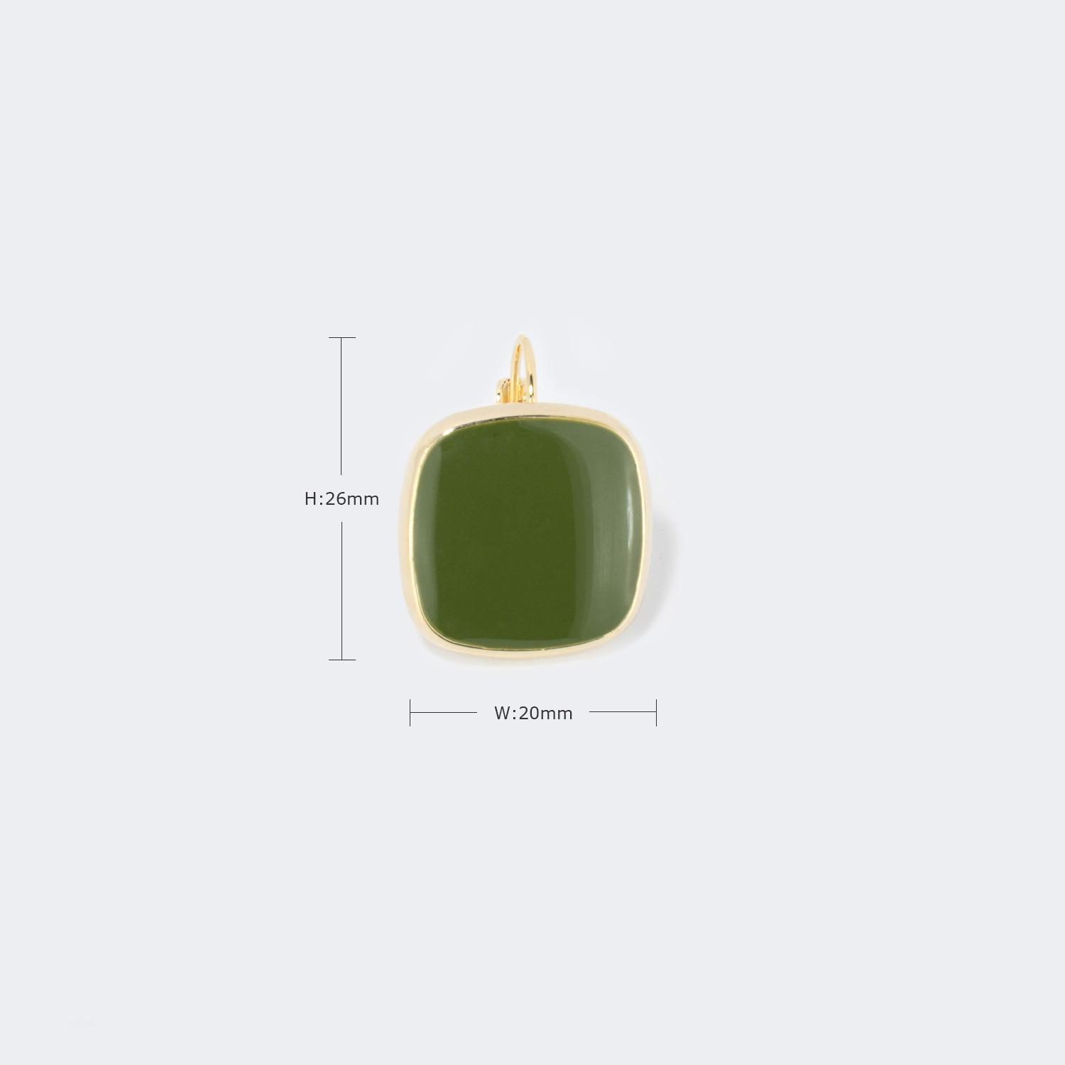 Stylish Square Green Earrings3