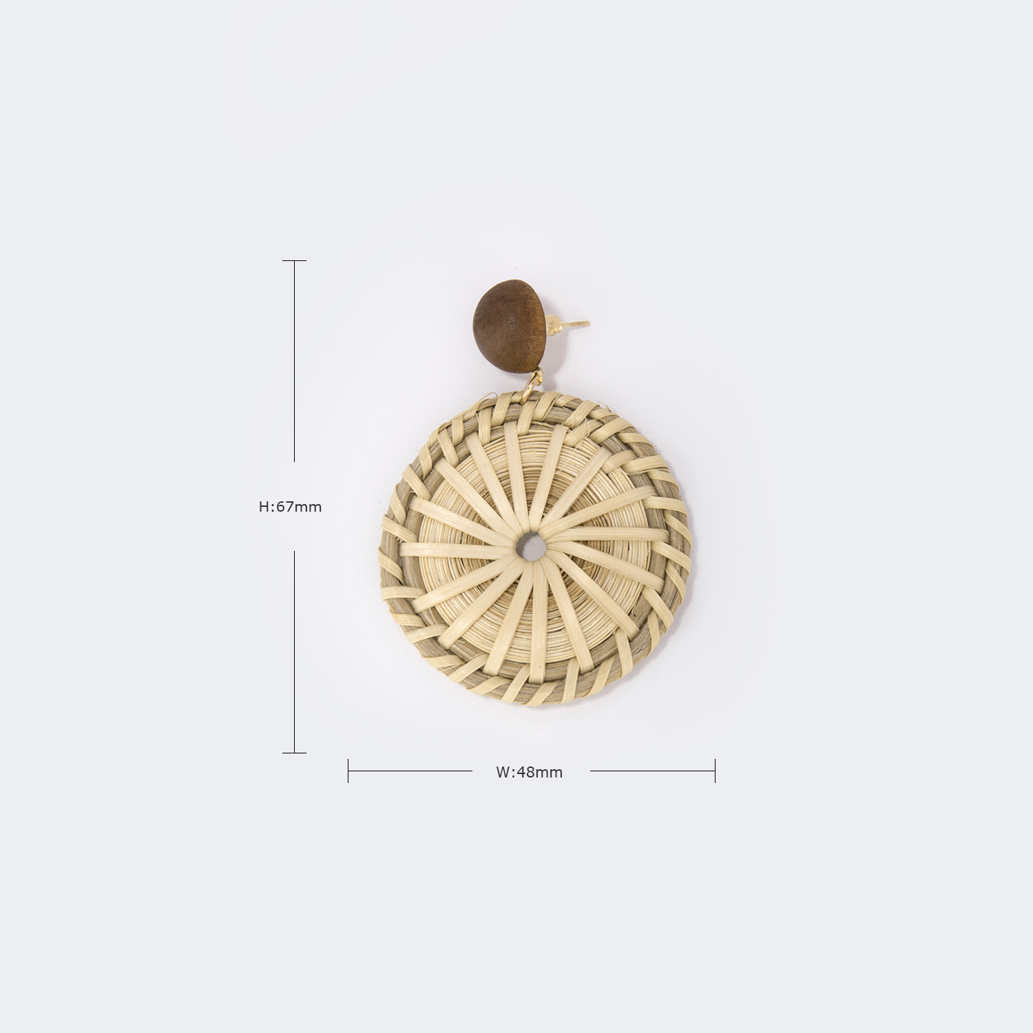 Vintage Round Weave Earrings3