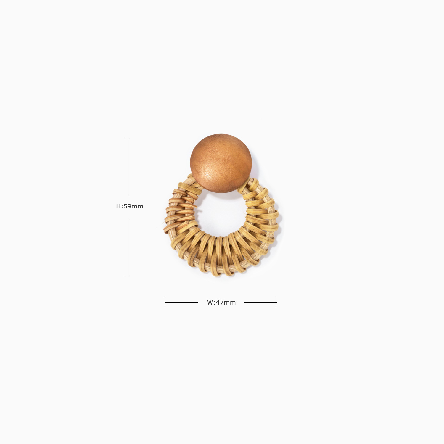 Vintage Round Weave Earrings3